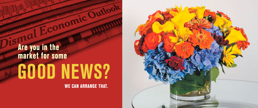 Four Seasons Greenery can cheer up your office with a creative and attractive flower arrangement tailored to your needs.